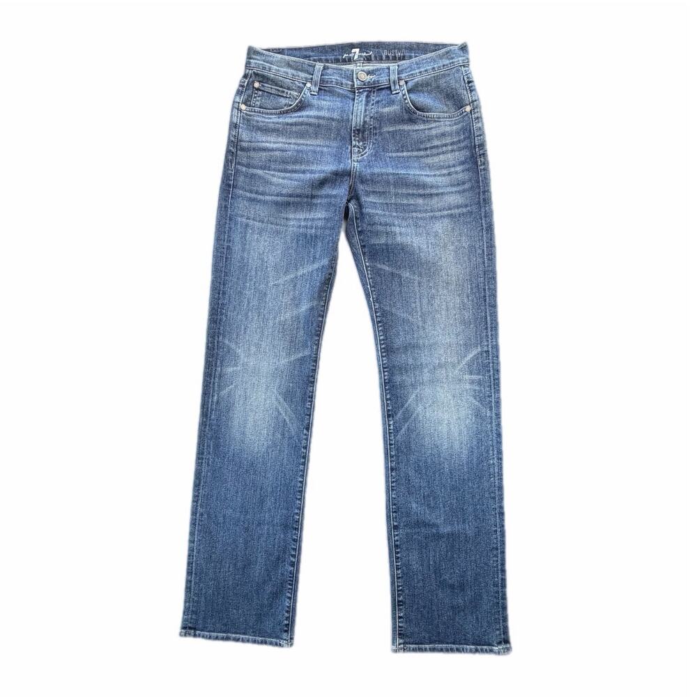 7 for all Mankind 7FAM Men's 30 Austyn Classic Straight Leg Everyday Denim Jeans